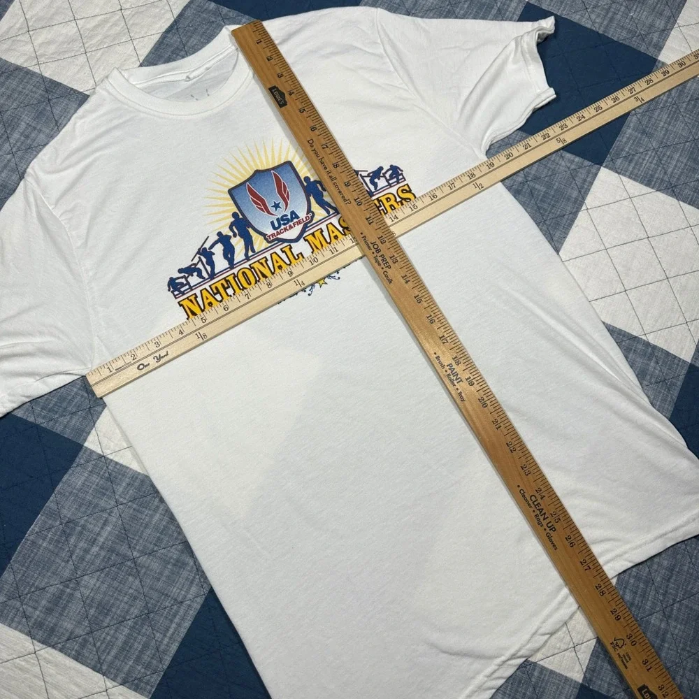 USA Track & Field 2007 National Masters Decathlon Heptathlon T-Shirt White Large